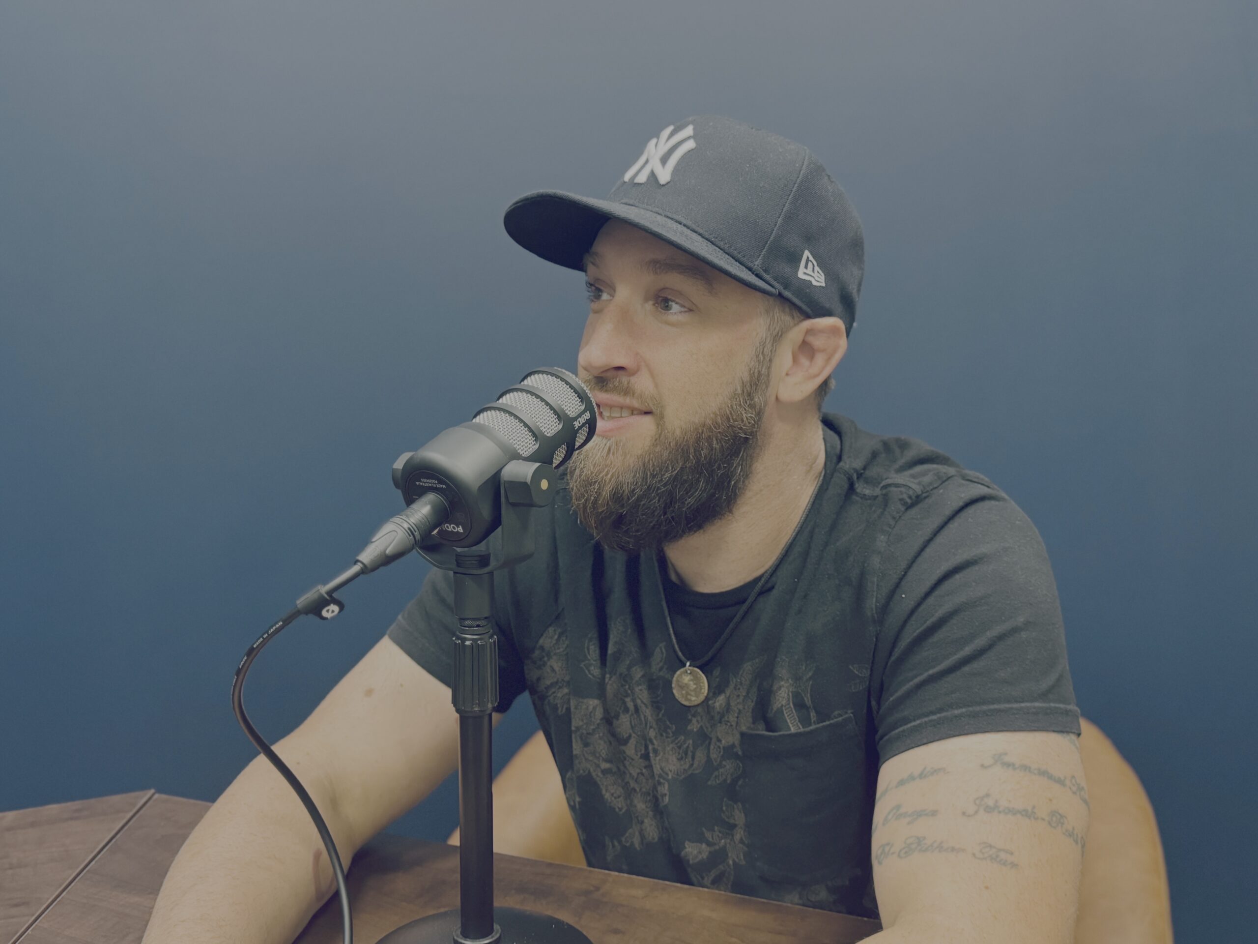 Johnny Ova at the Dig In microphone
